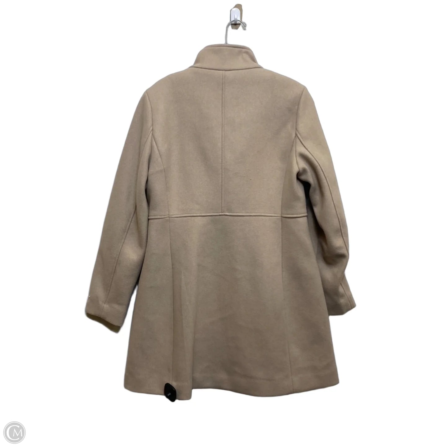 Coat Peacoat By Calvin Klein In Cream, Size: Sp