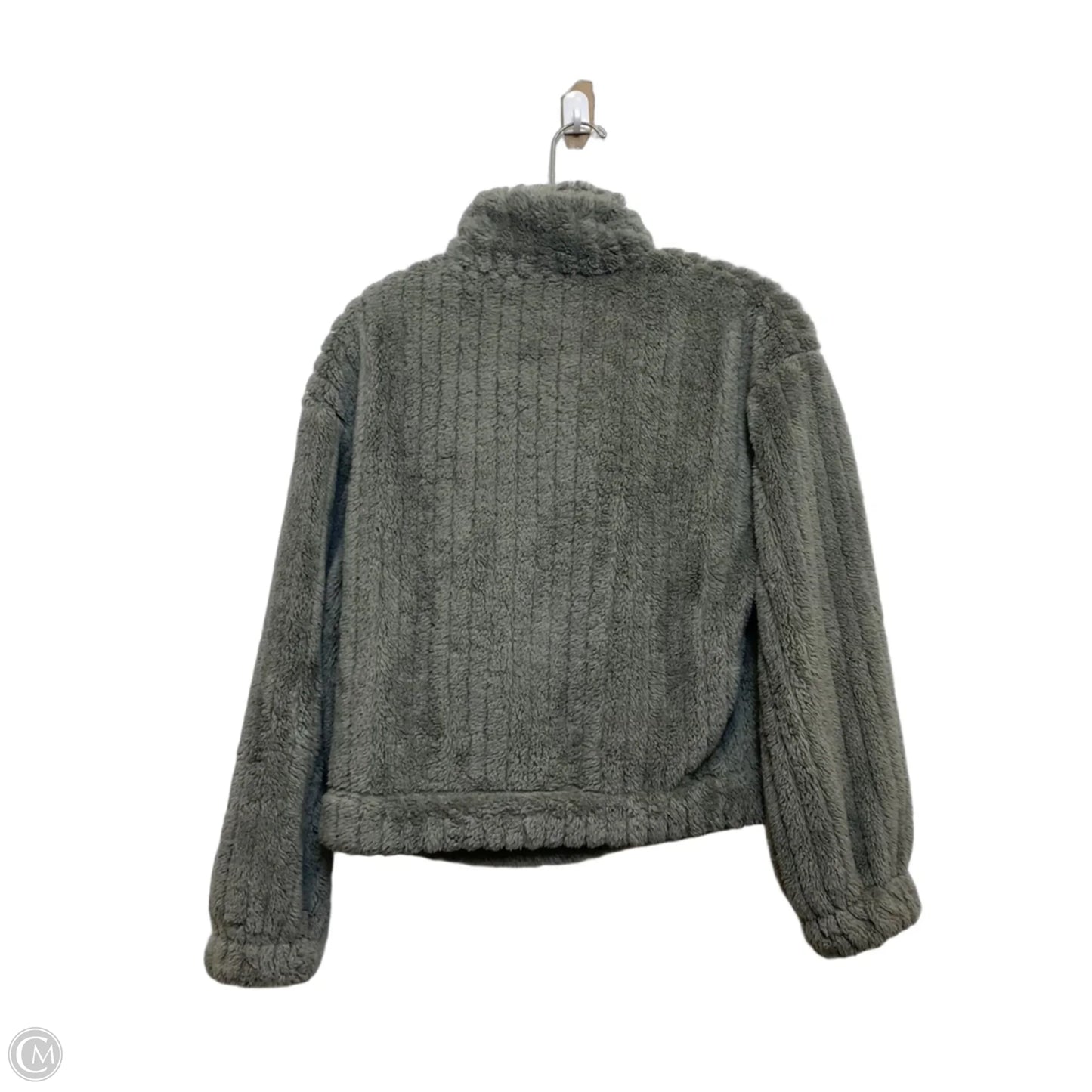 Jacket Fleece By Shein In Grey, Size: S