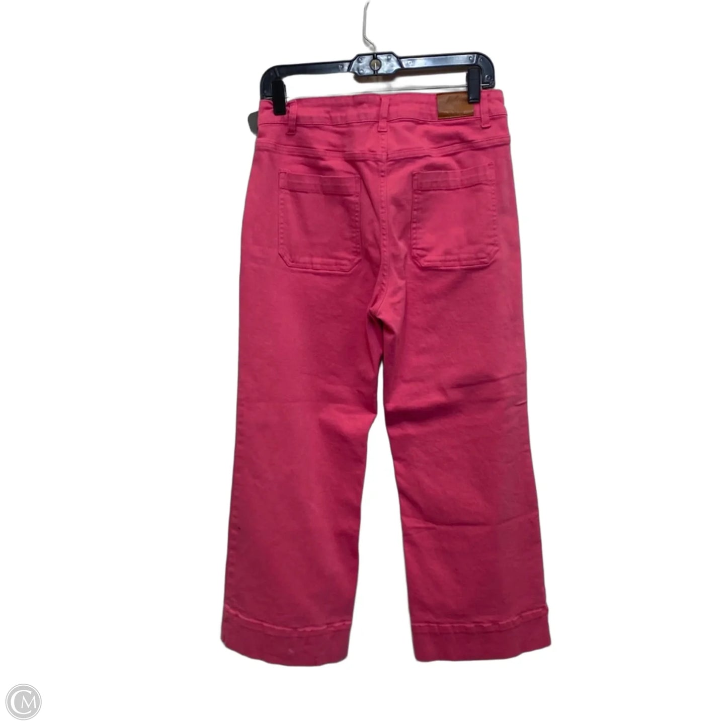 Jeans Cropped By Luvamia In Pink Denim, Size: M