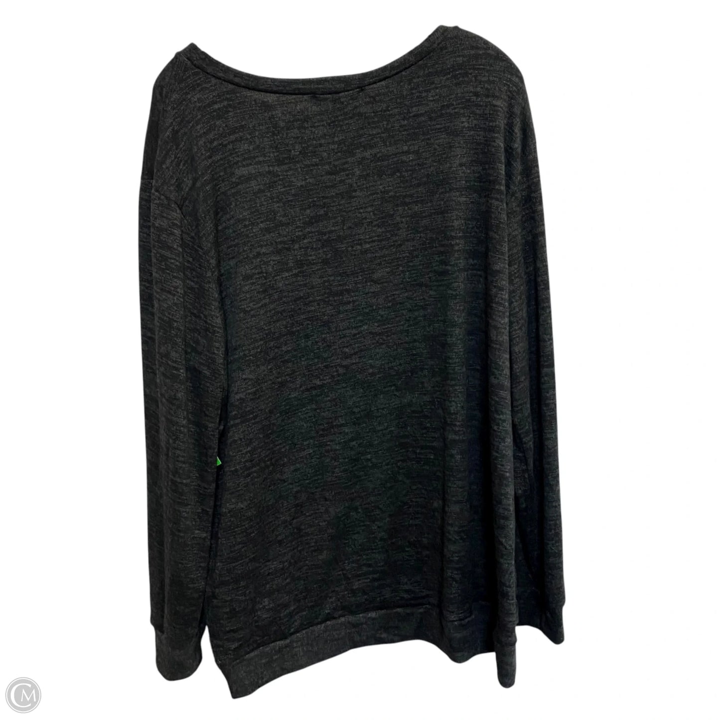 Top Long Sleeve By Perfect Peach In Grey, Size: 3x