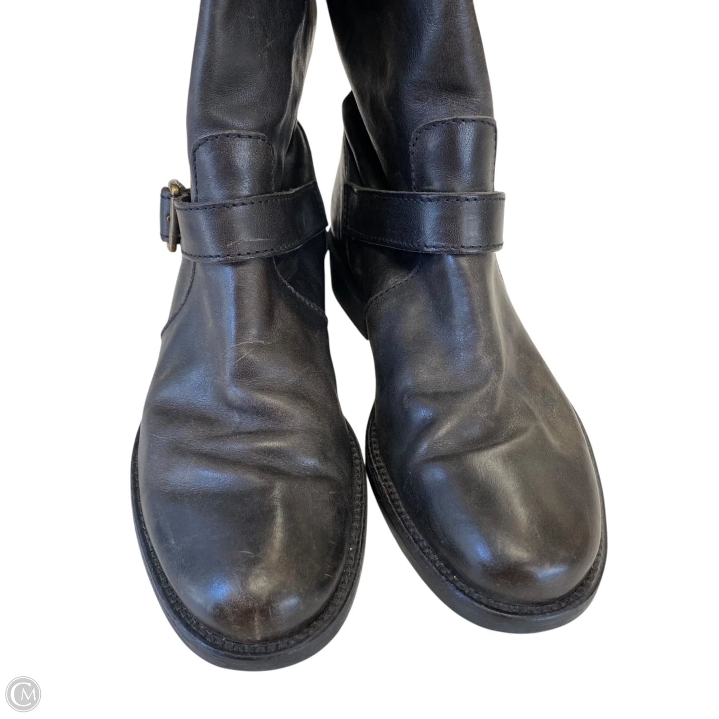 Boots Knee Flats By J. Crew In Black, Size: 5.5