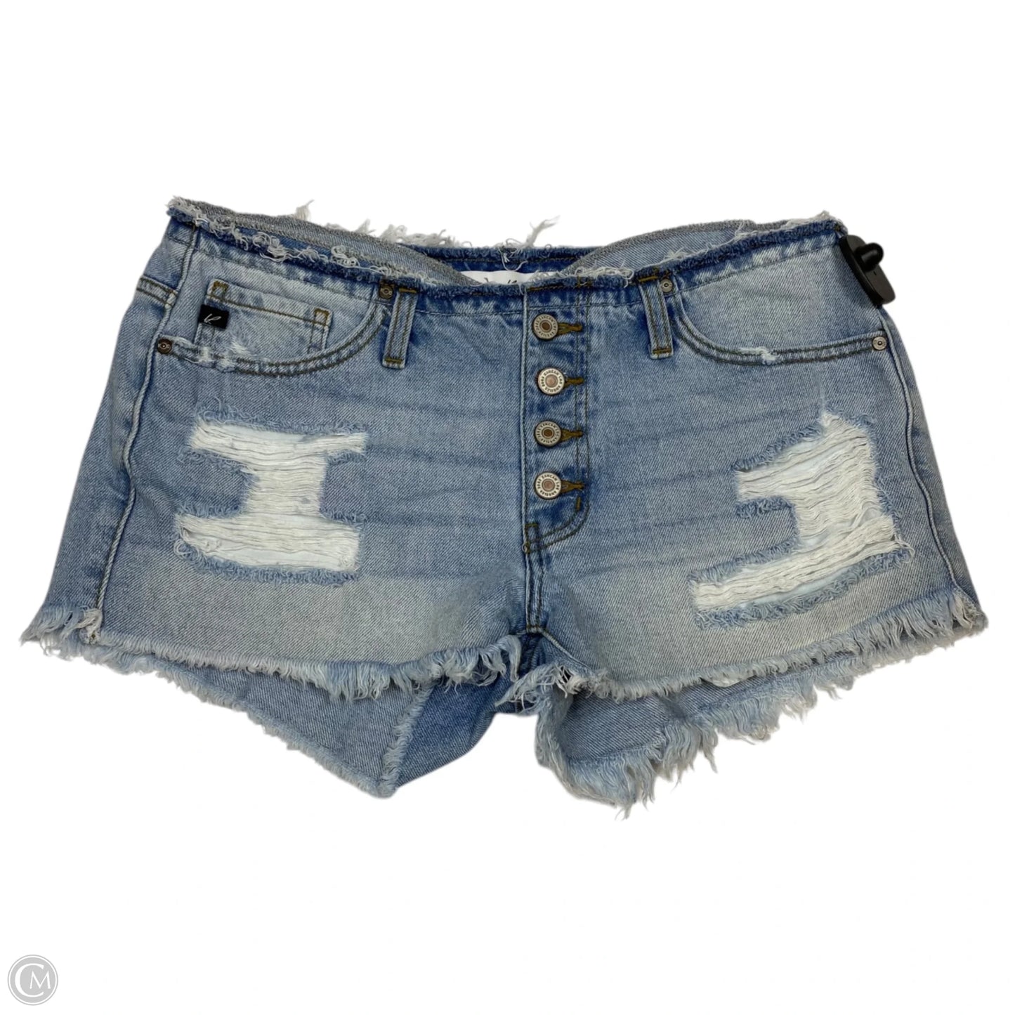 Shorts By Kancan In Blue Denim, Size: L