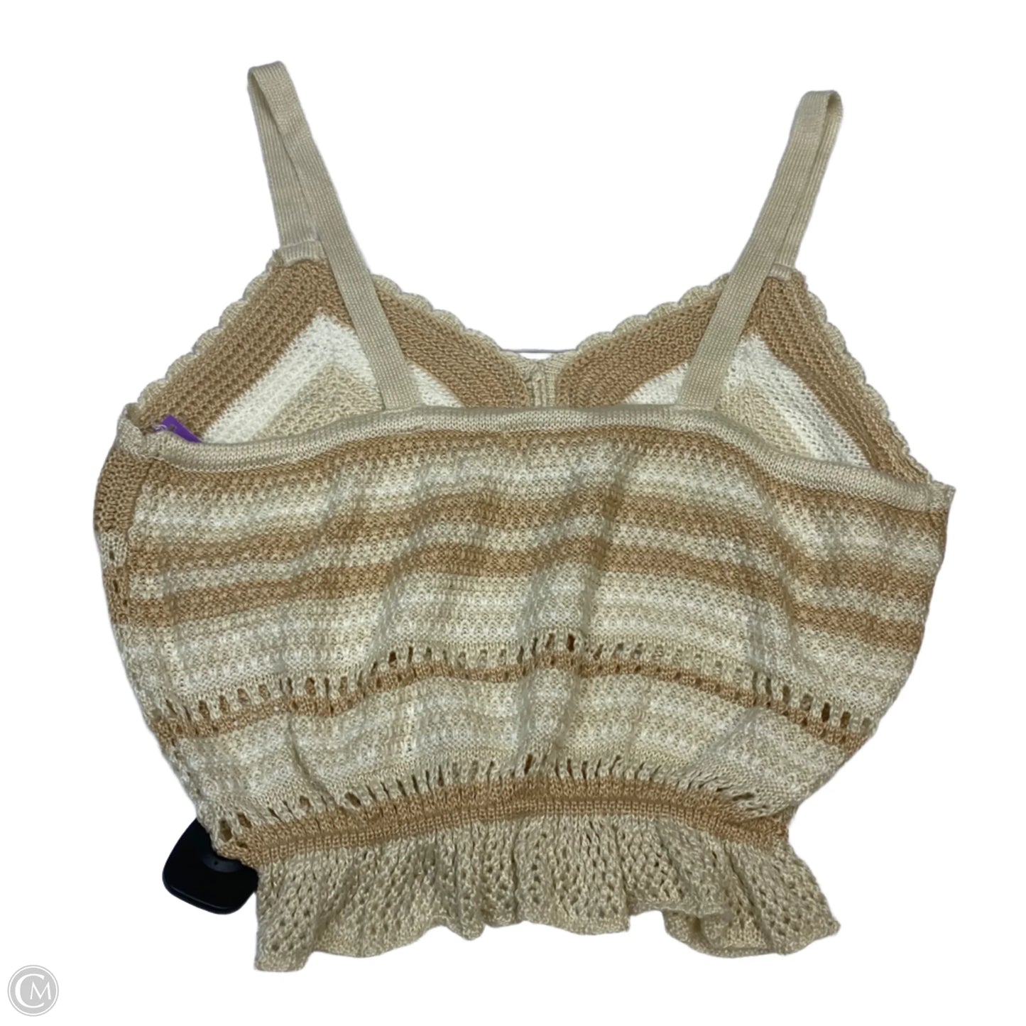 Top Sleeveless By Madden Nyc In Cream, Size: Xxl