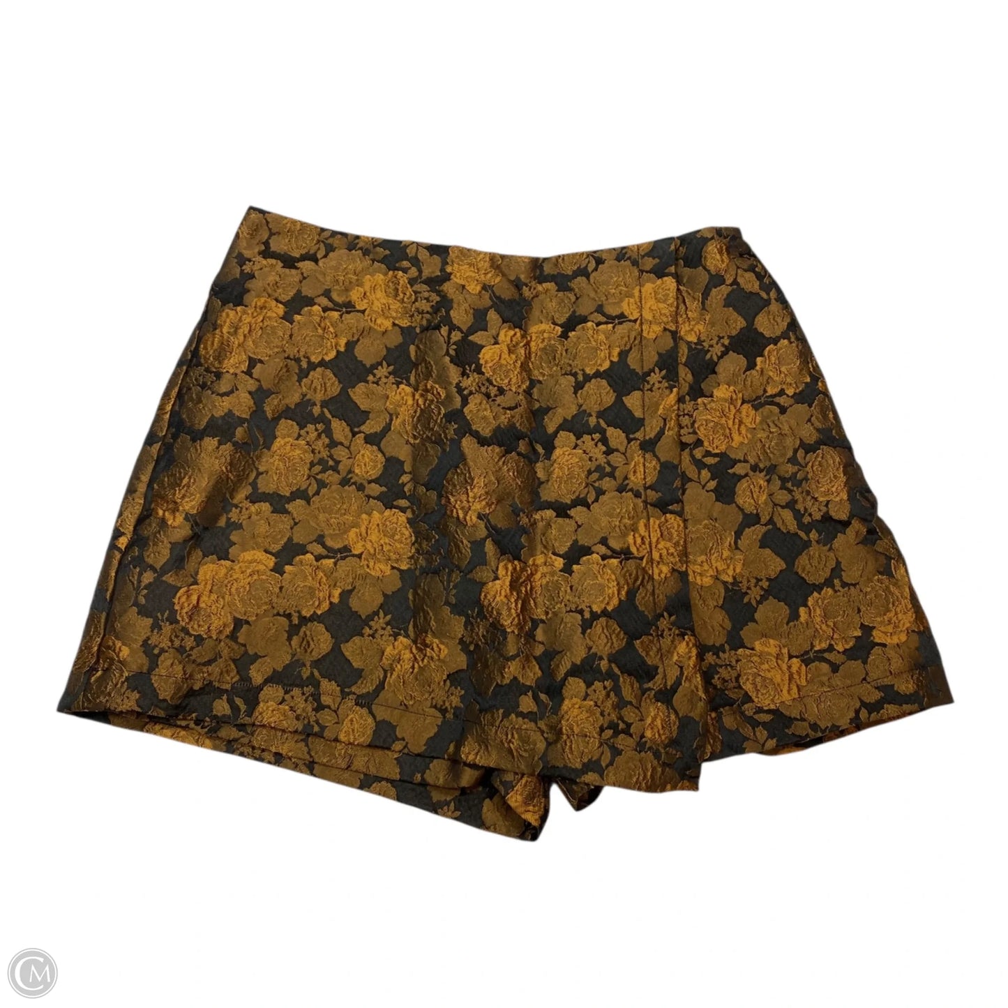 Skirt Mini & Short By Flying Tomato In Black & Blue, Size: L
