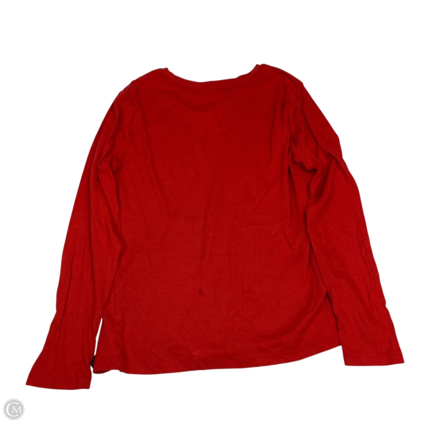 Top Long Sleeve By A New Day In Red, Size: Xl