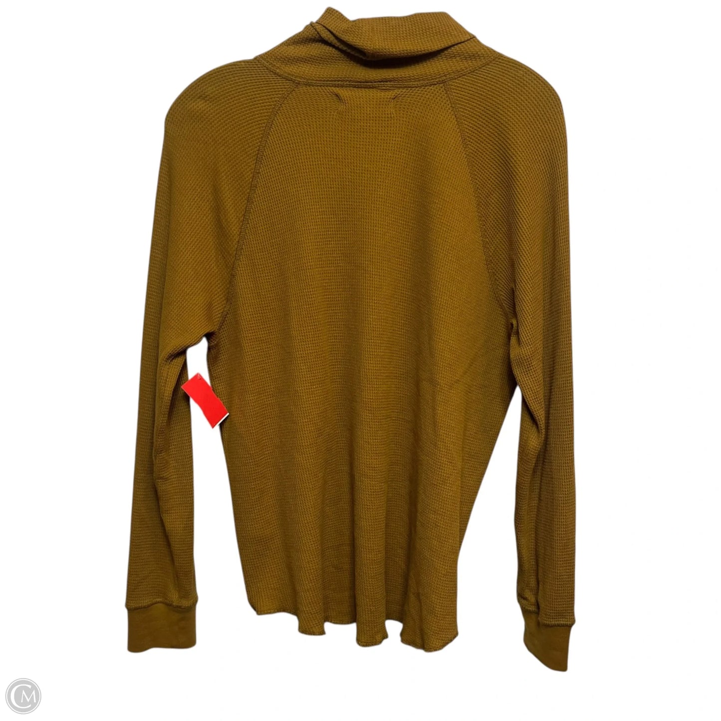 Top Long Sleeve By Everlane In Yellow, Size: M