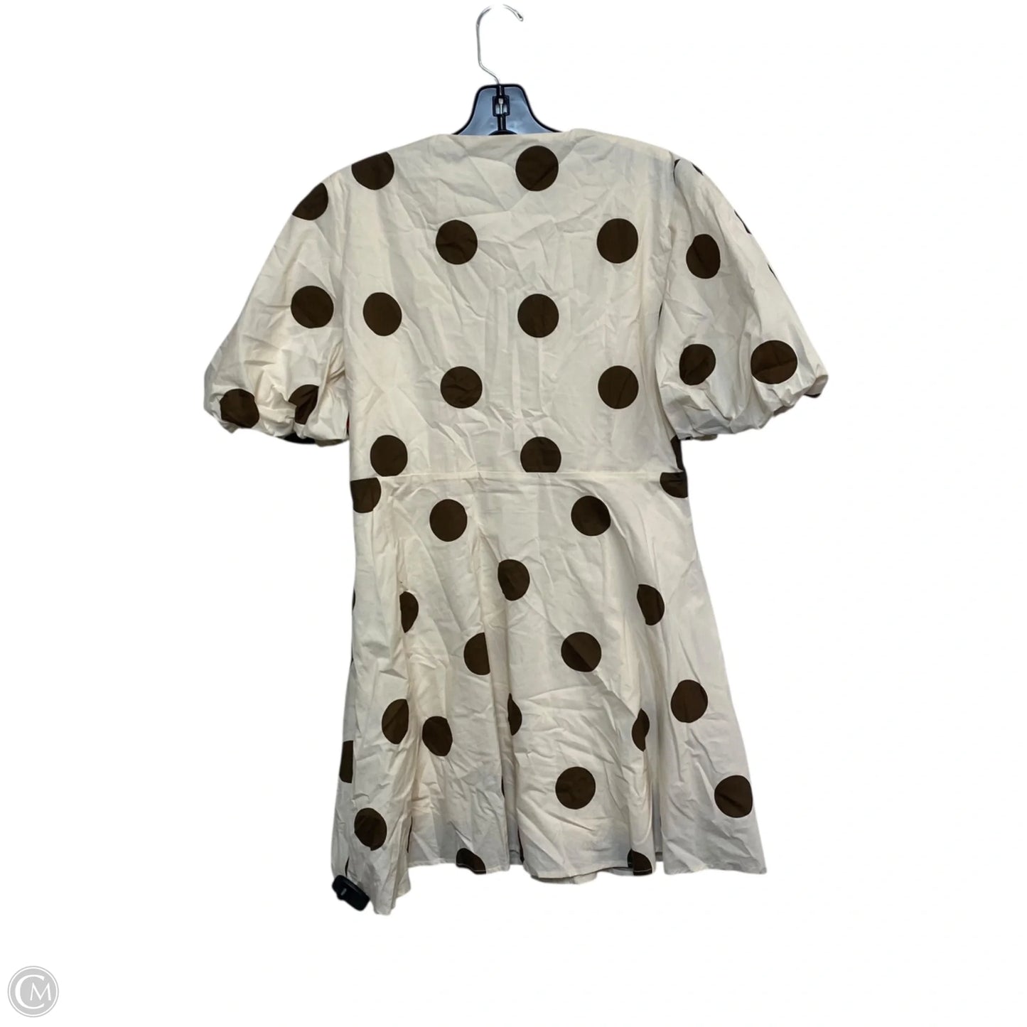 Dress Casual Short By Glam In Brown & Cream, Size: M