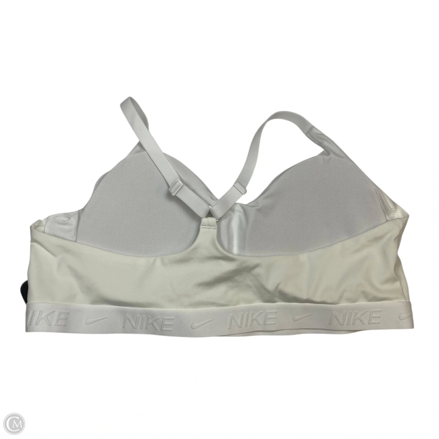 Athletic Bra By Nike Apparel In White, Size: 2x