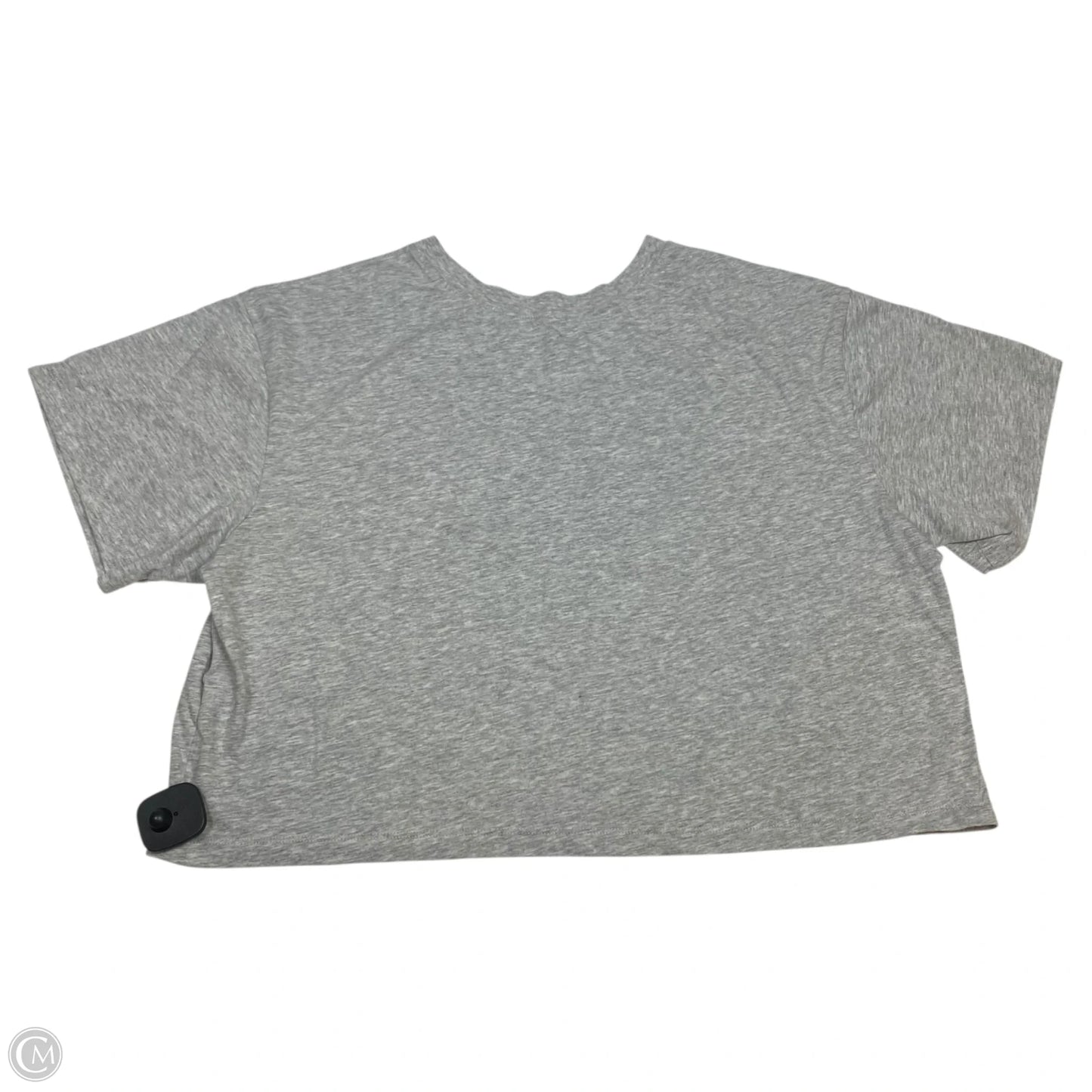 Athletic Top Short Sleeve By Champion In Grey, Size: Xl