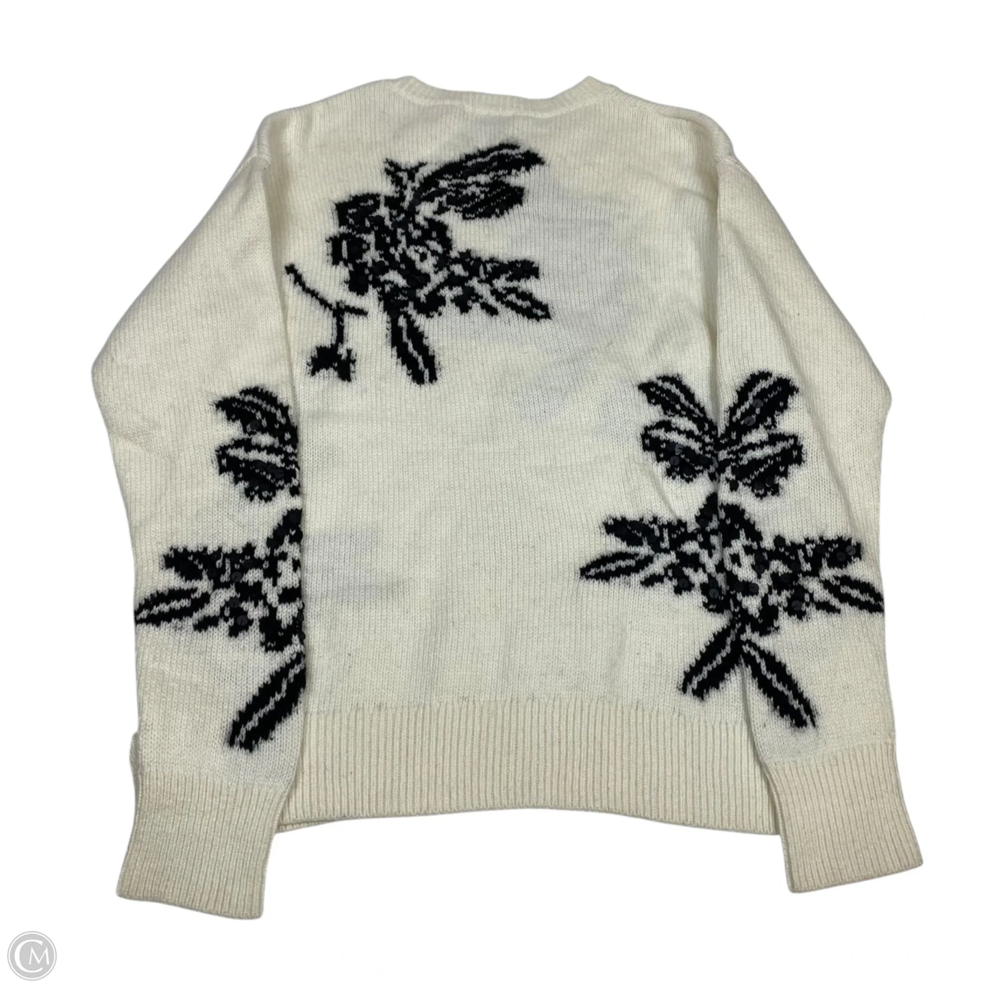 Sweater By Halogen In Black & Cream, Size: S