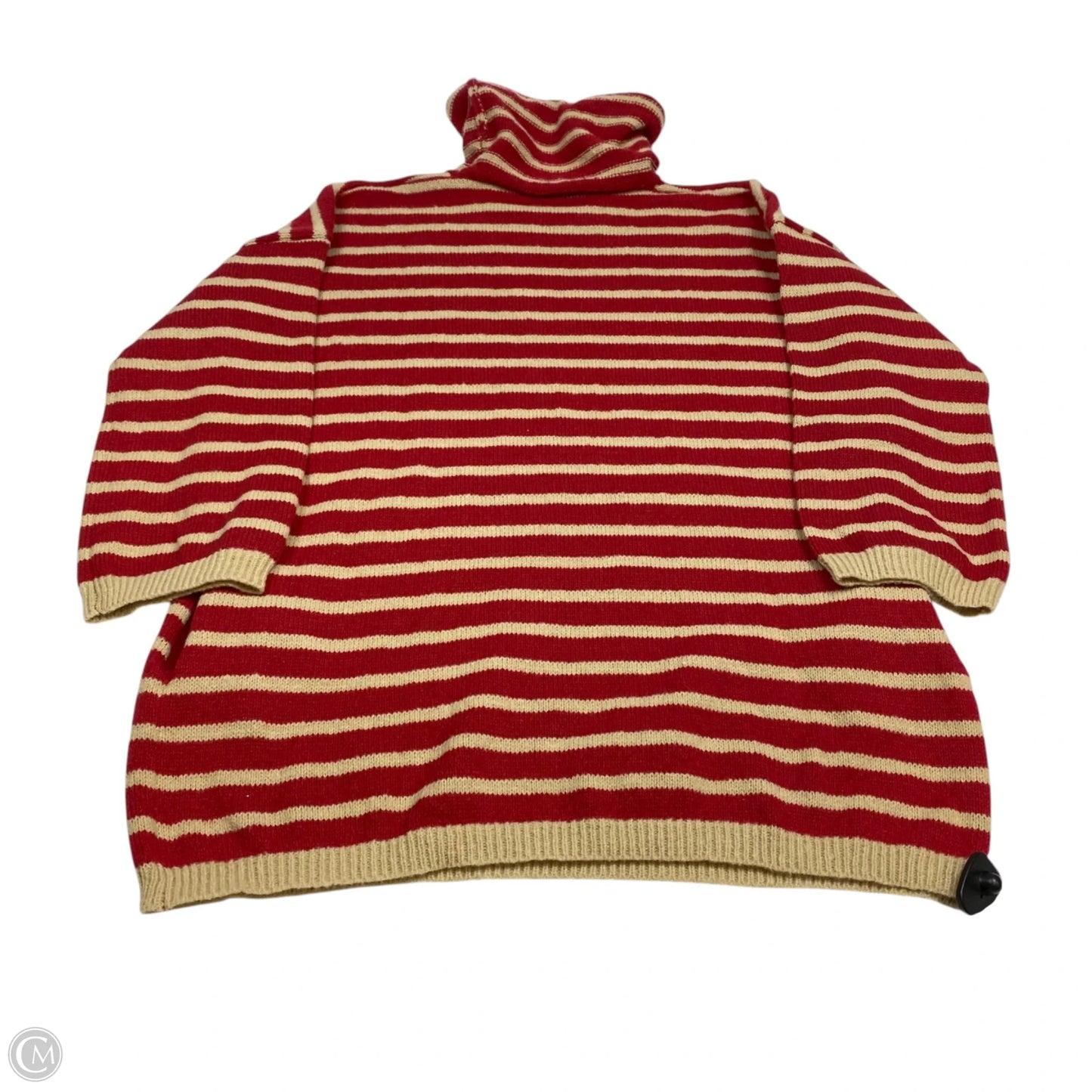 Sweater By Cmf In Red & Tan, Size: Osfm