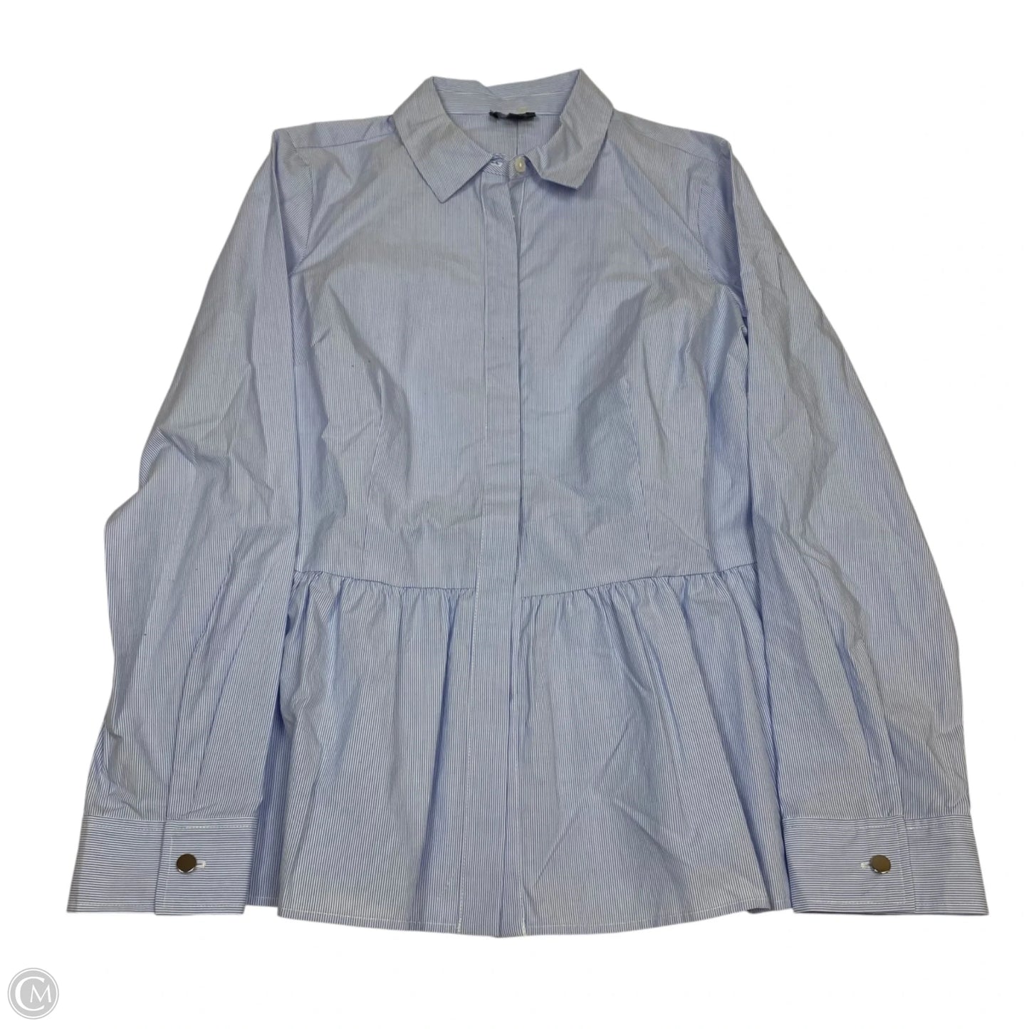 Top Long Sleeve By Talbots In Blue, Size: S