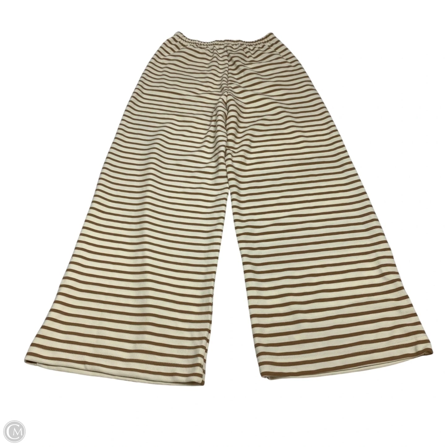 Pants Set 2pc By Blu Pepper In Cream & Tan, Size: S
