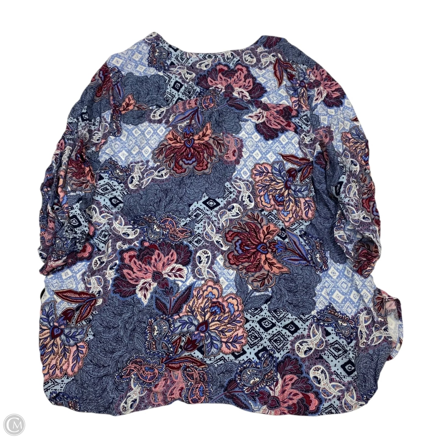 Top 3/4 Sleeve By Ruby Rd In Blue, Size: Xl