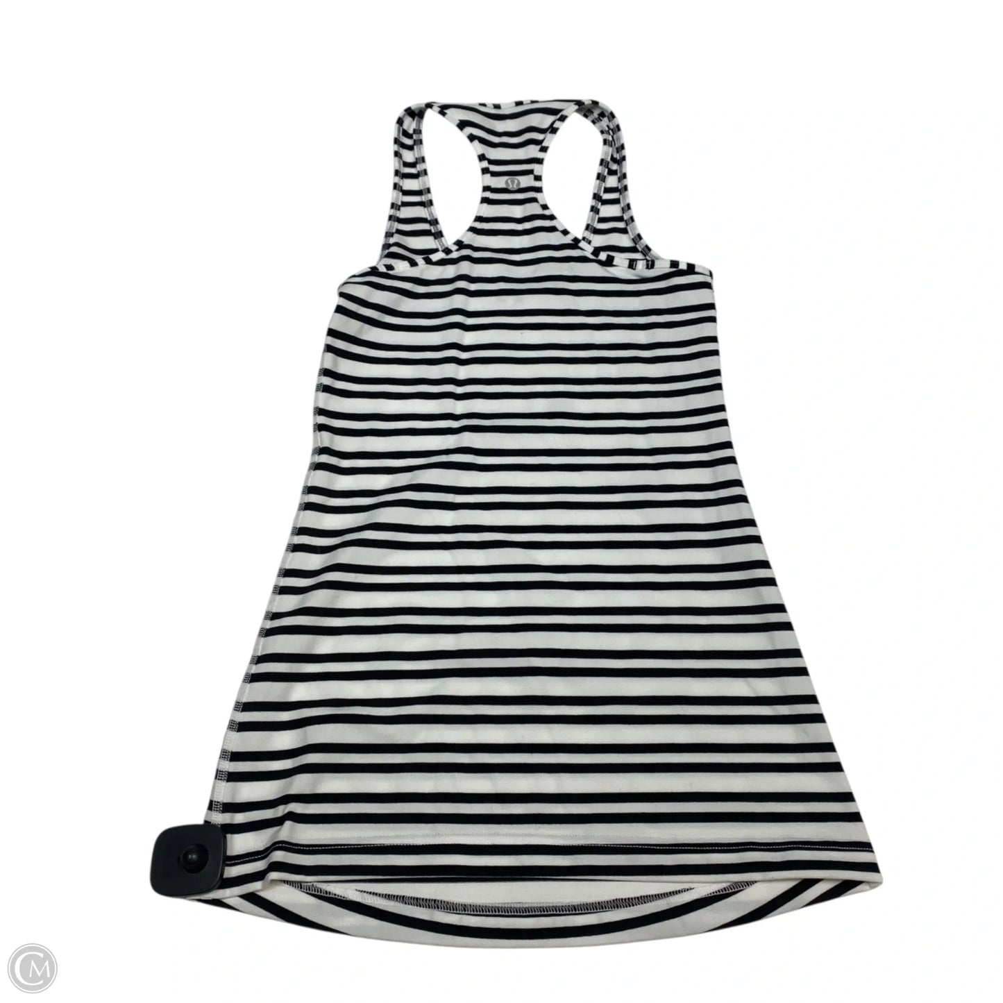 Athletic Tank Top By Lululemon In Black & White, Size: S