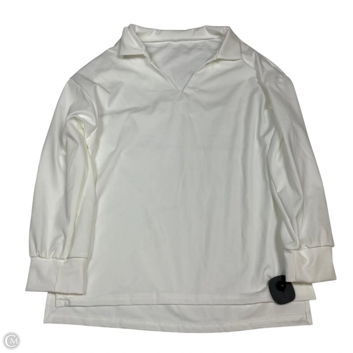 Top Long Sleeve By Cmf In White, Size: M