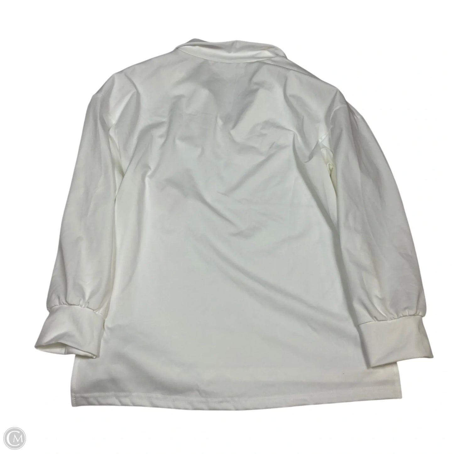 Top Long Sleeve By Cmf In White, Size: M