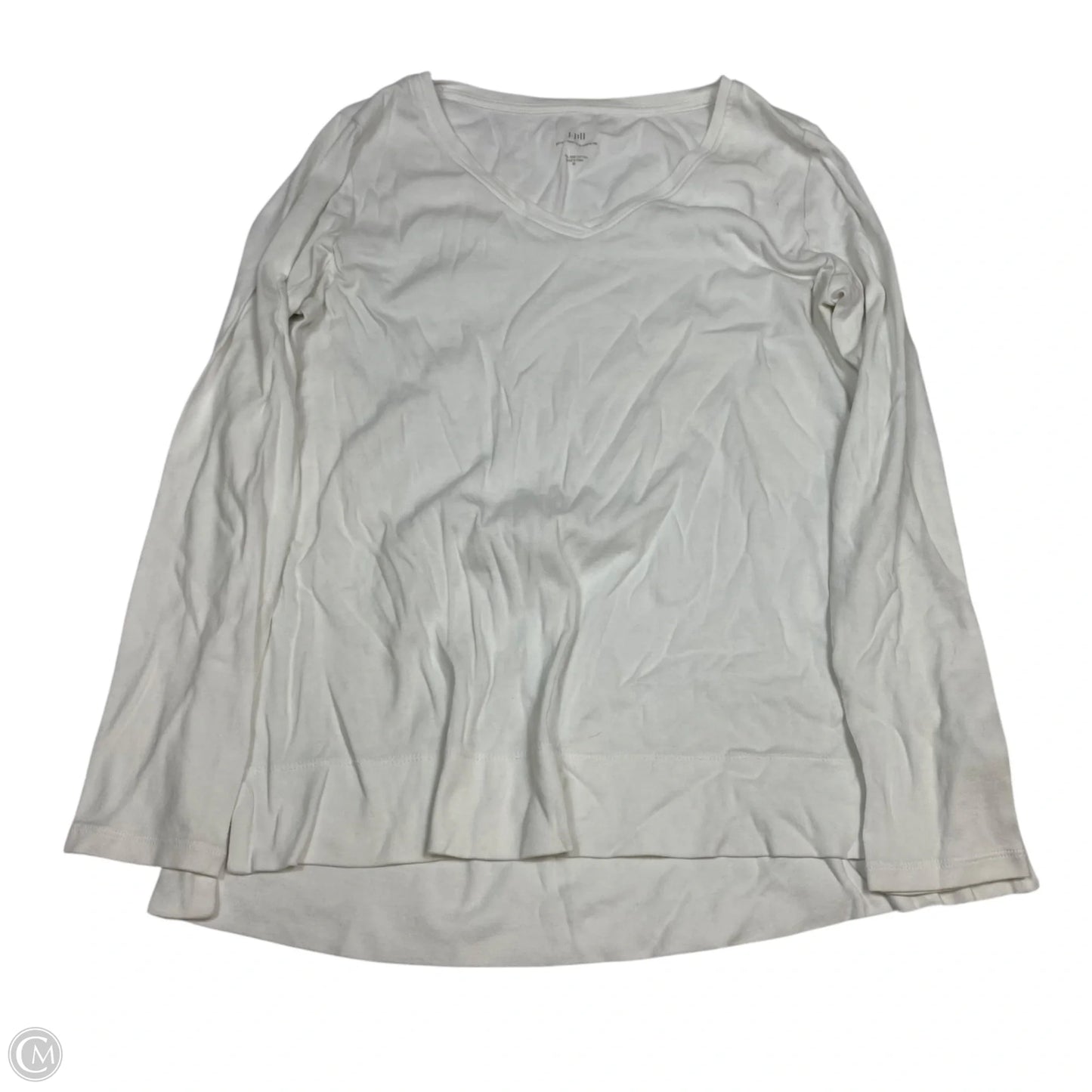 Top Long Sleeve By J. Jill In White, Size: M