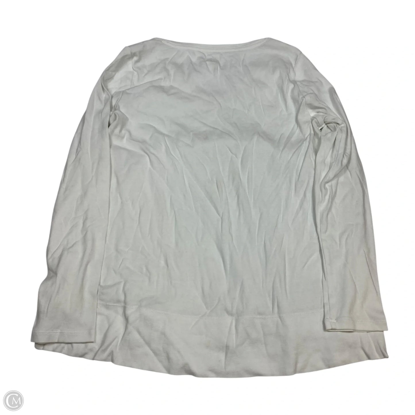 Top Long Sleeve By J. Jill In White, Size: M