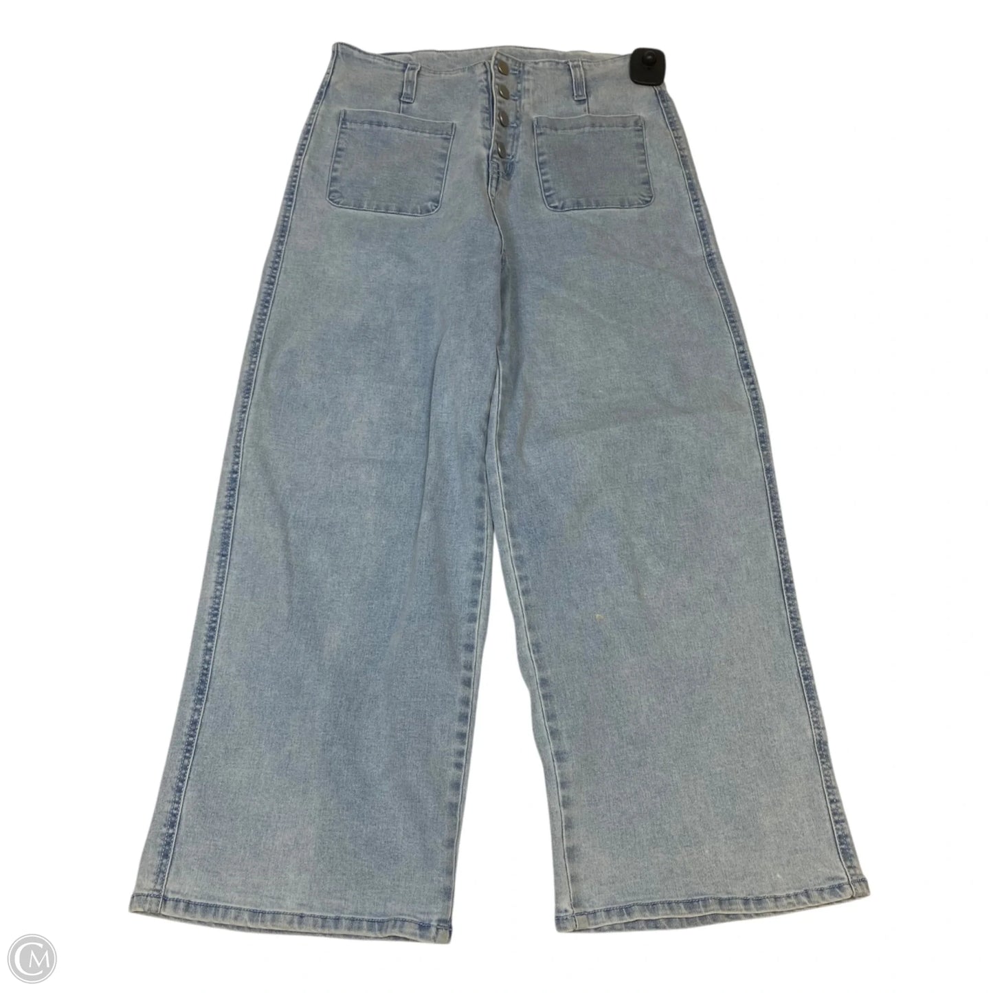 Jeans Wide Leg By Clothes Mentor In Blue Denim, Size: Large