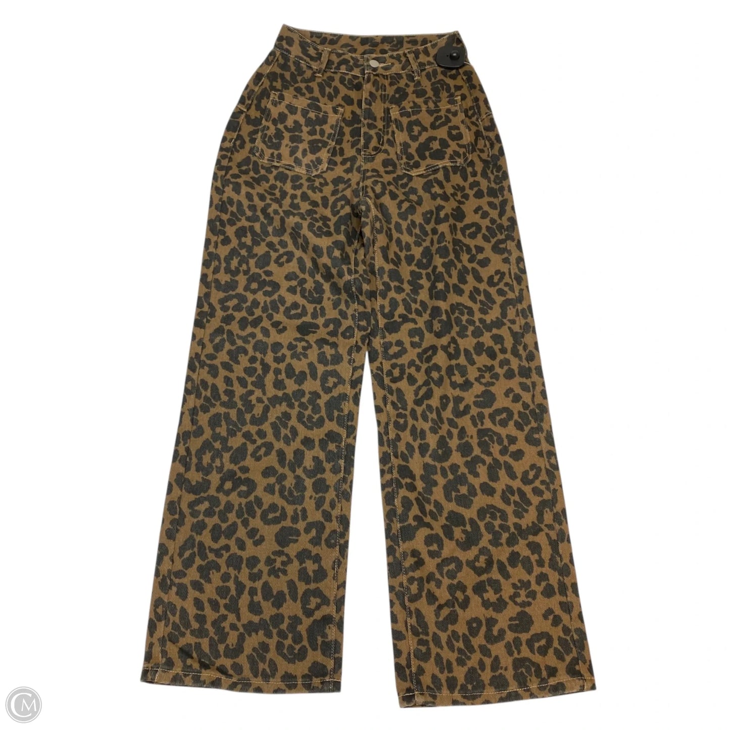 Jeans Wide Leg By Clothes Mentor In Animal Print, Size: Xs