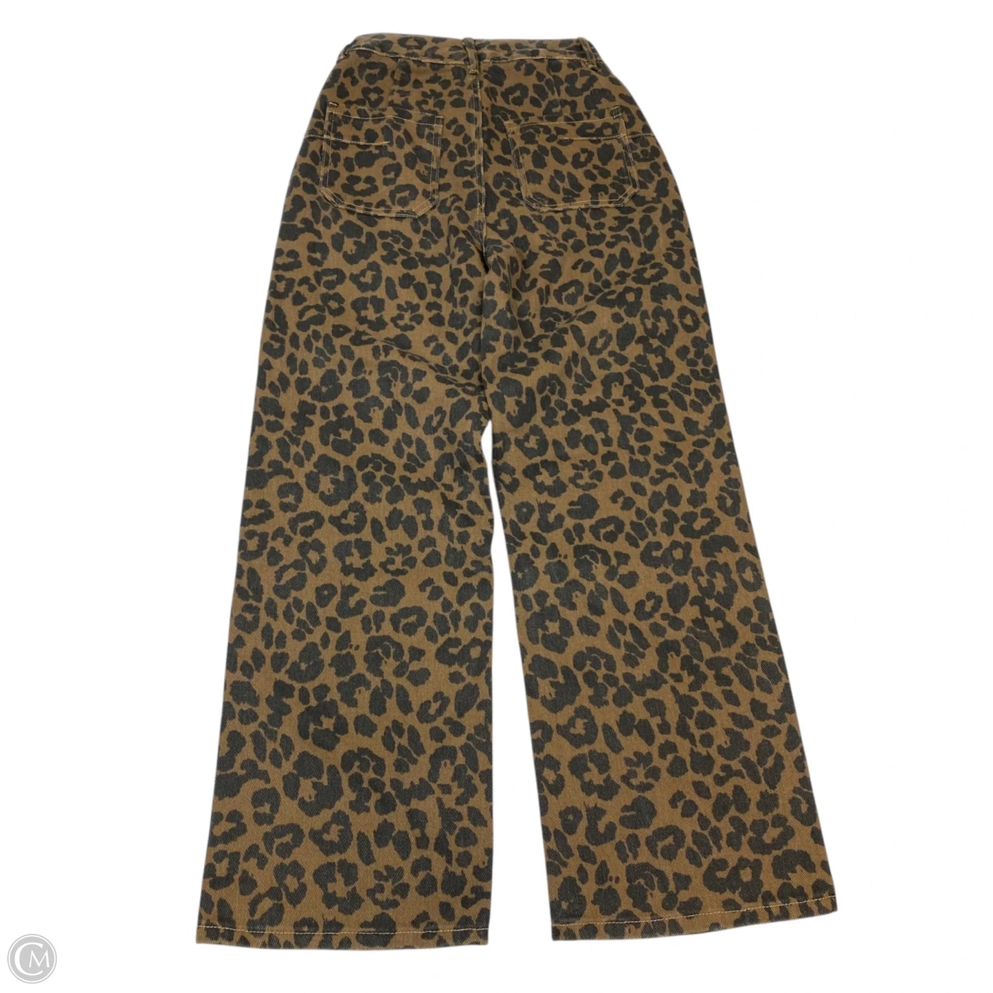 Jeans Wide Leg By Clothes Mentor In Animal Print, Size: Xs