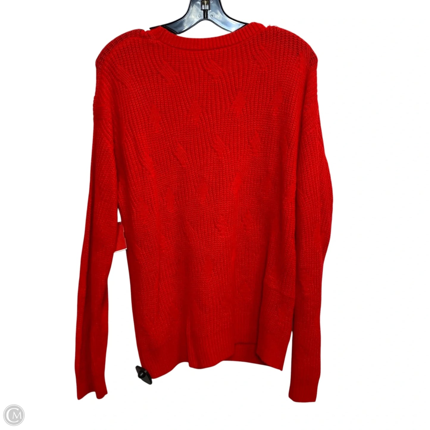Sweater By Clothes Mentor In Red, Size: L