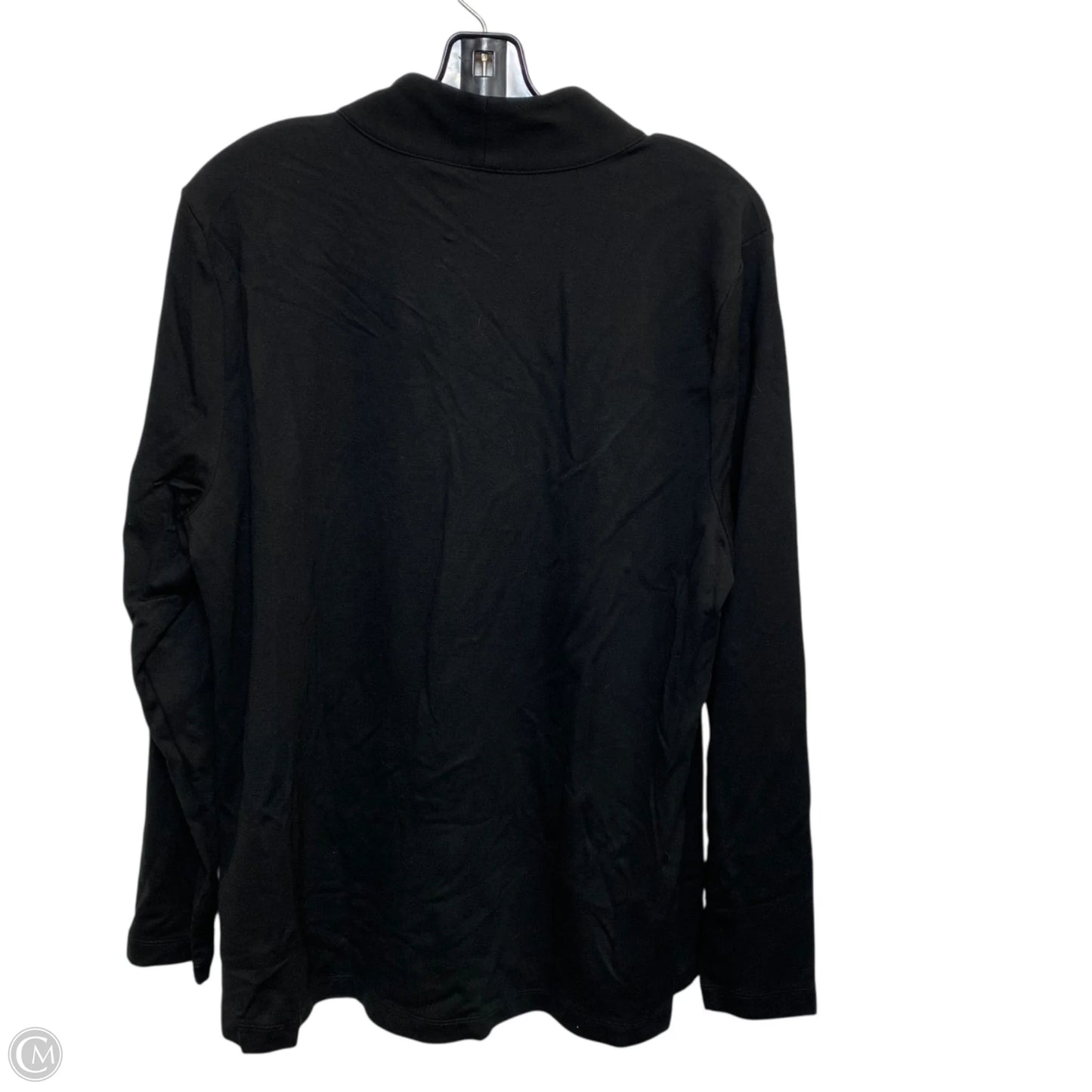 Top Long Sleeve By Cabi In Black, Size: L