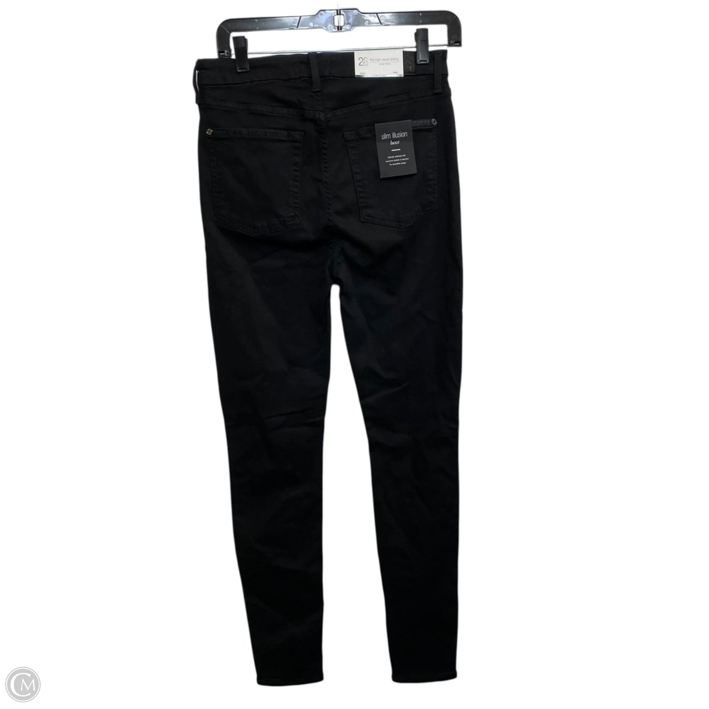 Jeans Designer By 7 For All Mankind In Black Denim, Size: 6