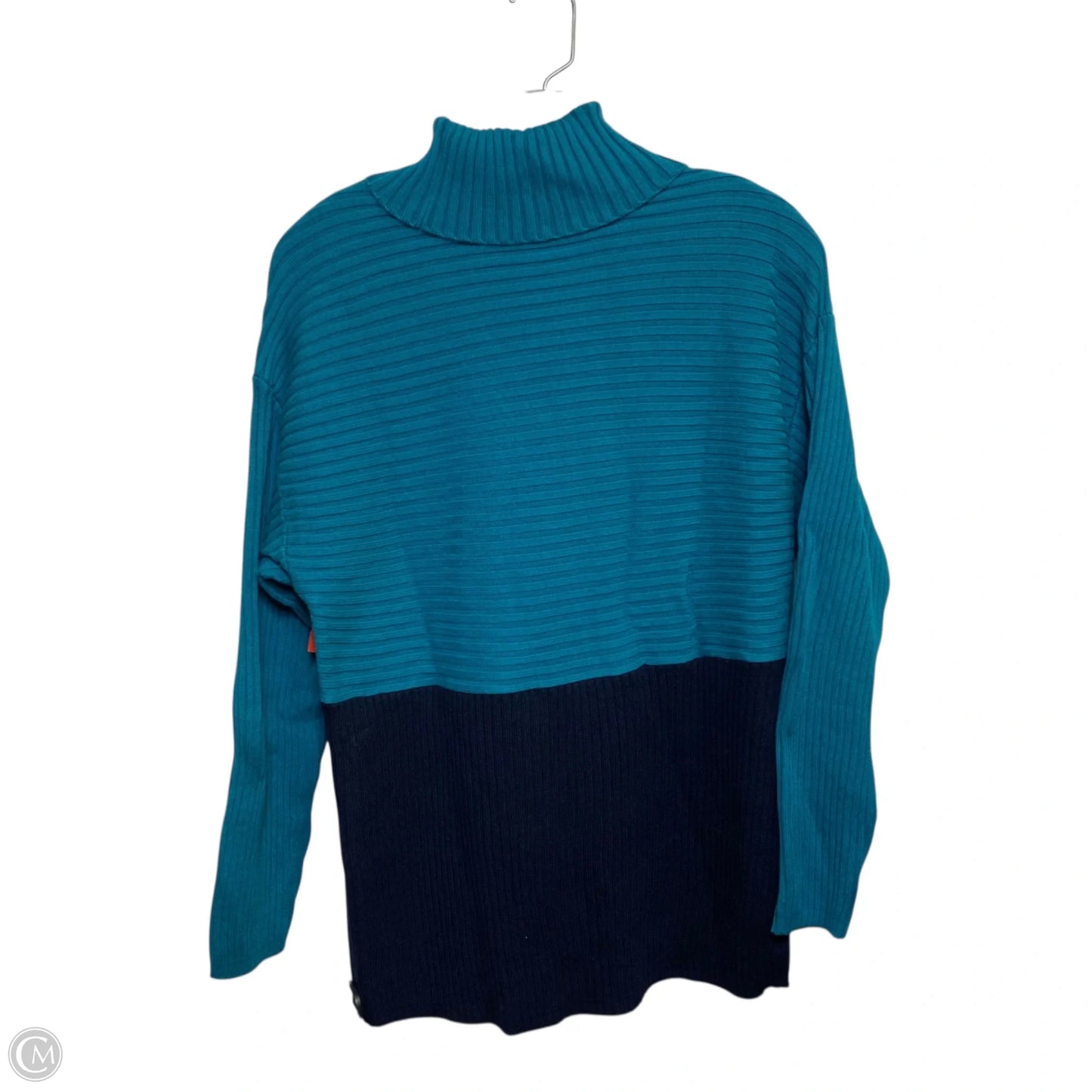 Sweater By Talbots In Blue & Green, Size: M