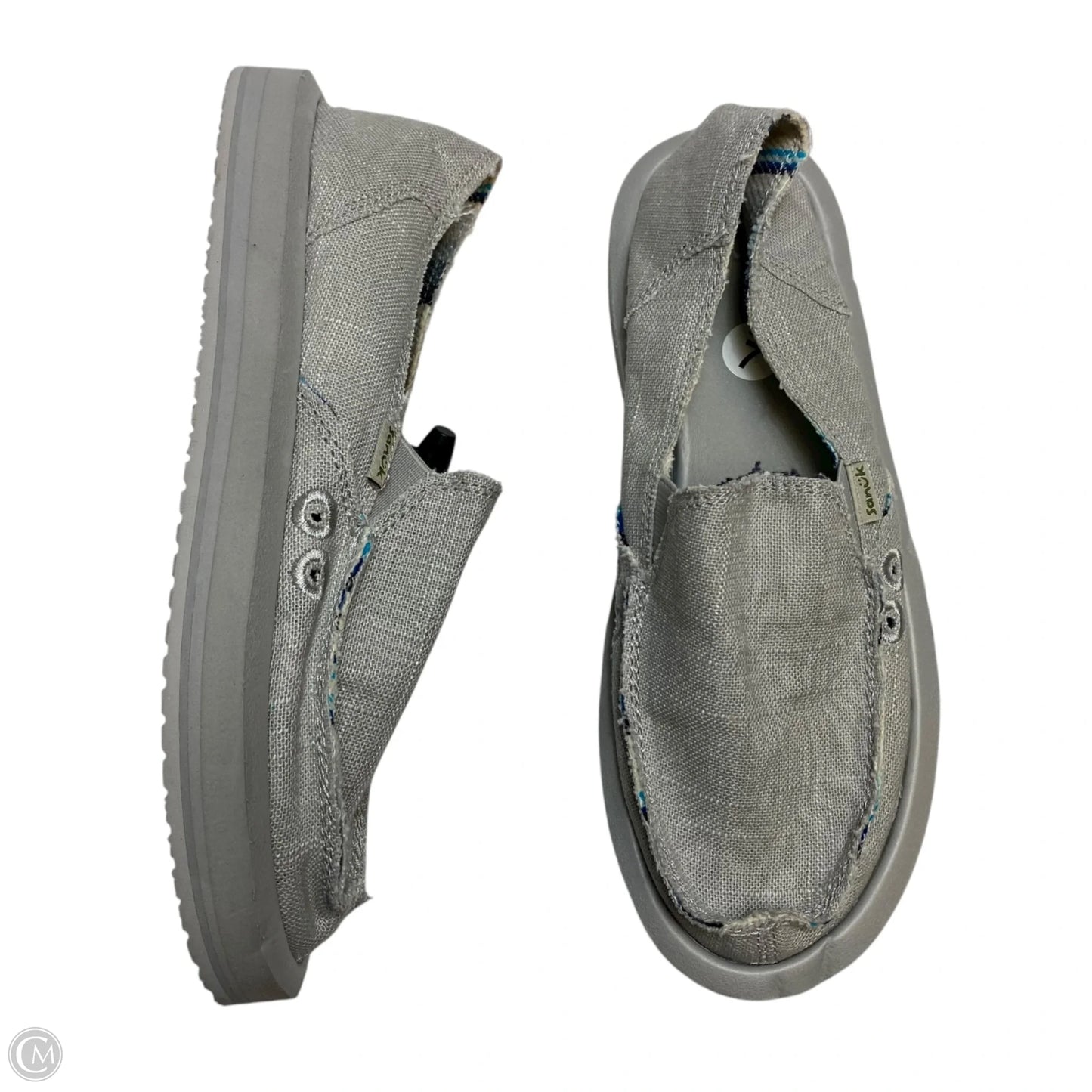Shoes Flats By Sanuk In Grey, Size: 7