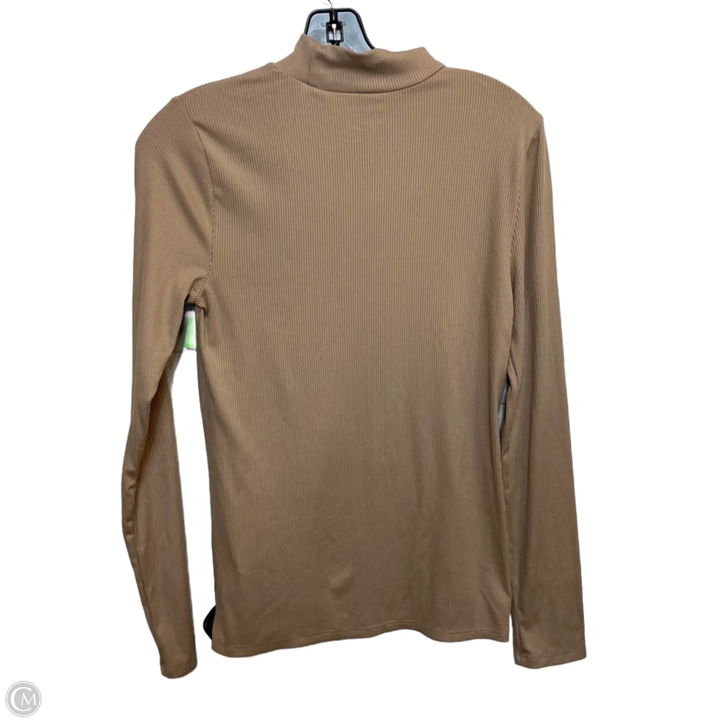 Top Long Sleeve By No Boundaries In Tan, Size: L