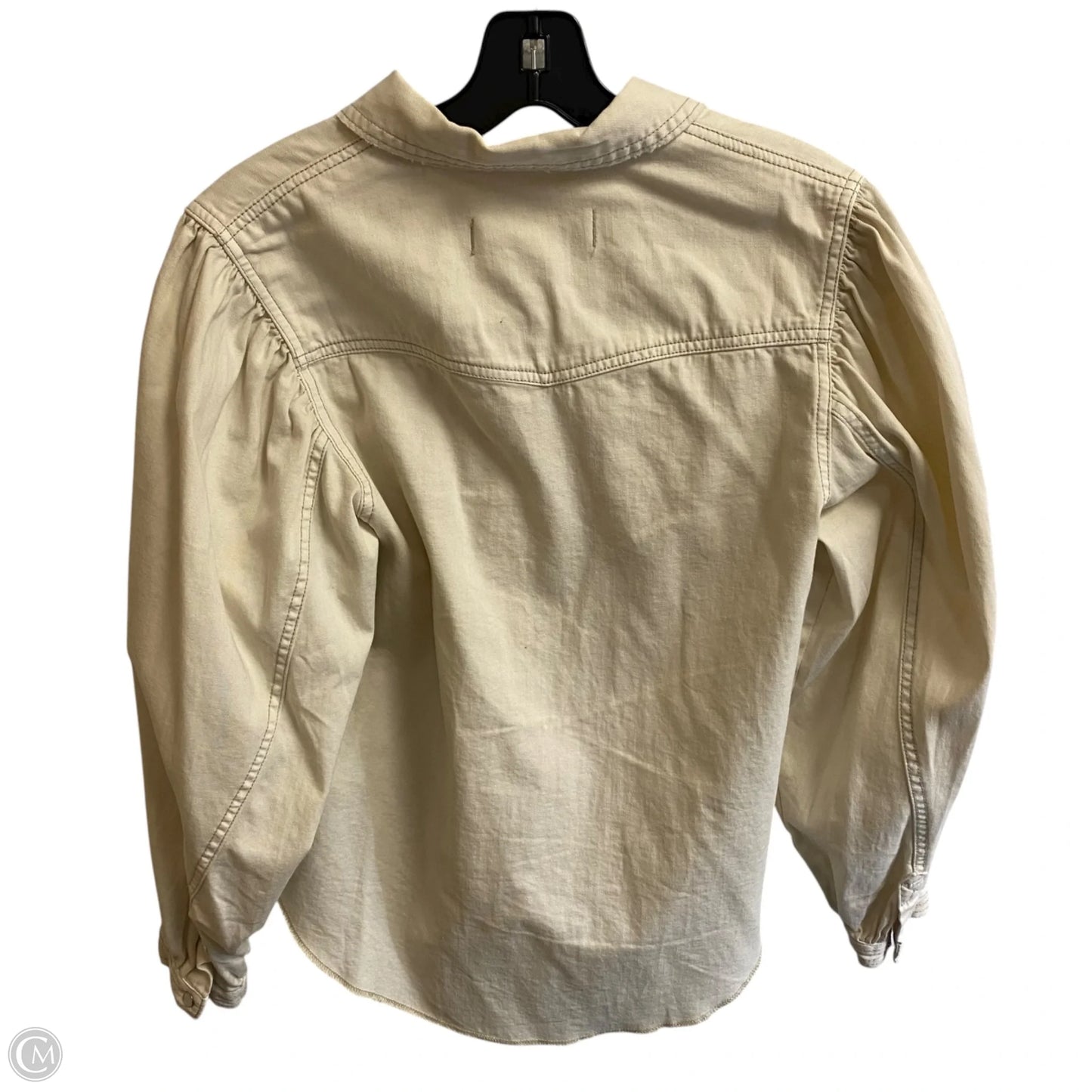 Top Long Sleeve By We The Free In Cream, Size: Xs