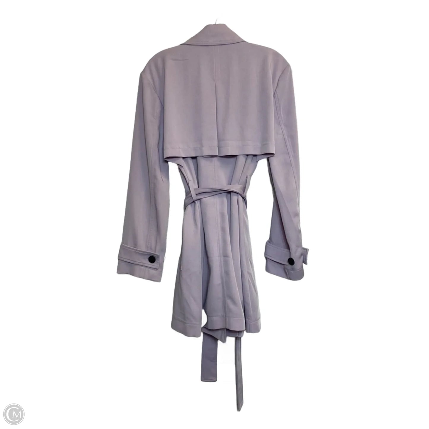 Coat Trench Coat By Bagatelle In Purple, Size: L