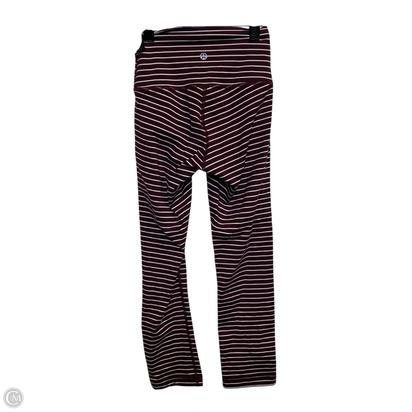 Athletic Leggings Capris By Lululemon In Red & White, Size: 2