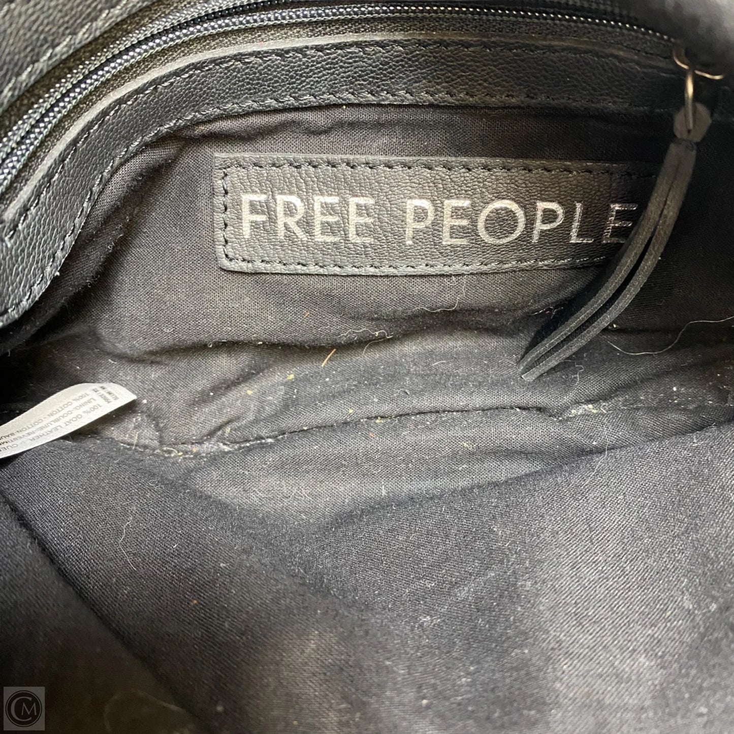 Crossbody Leather By Free People, Size: Medium