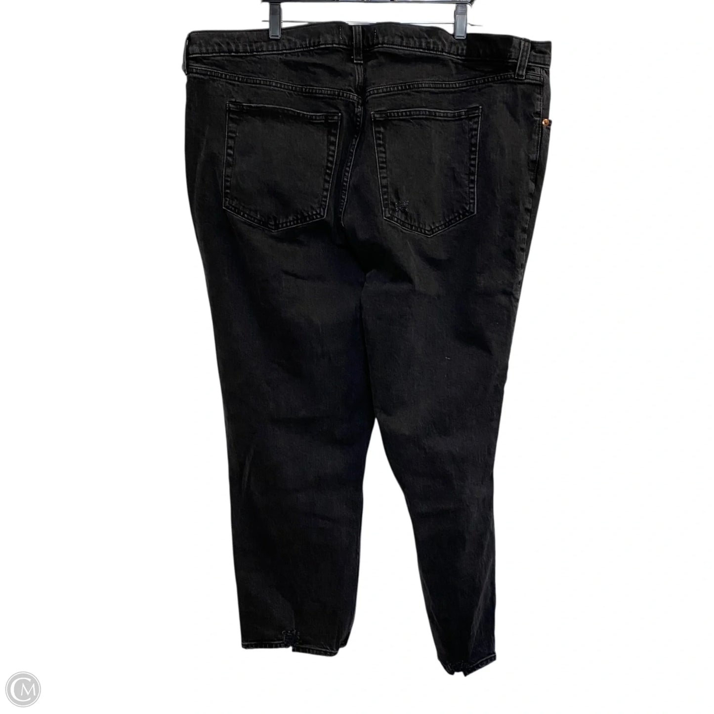 Jeans Straight By Abercrombie And Fitch In Black Denim, Size: 22