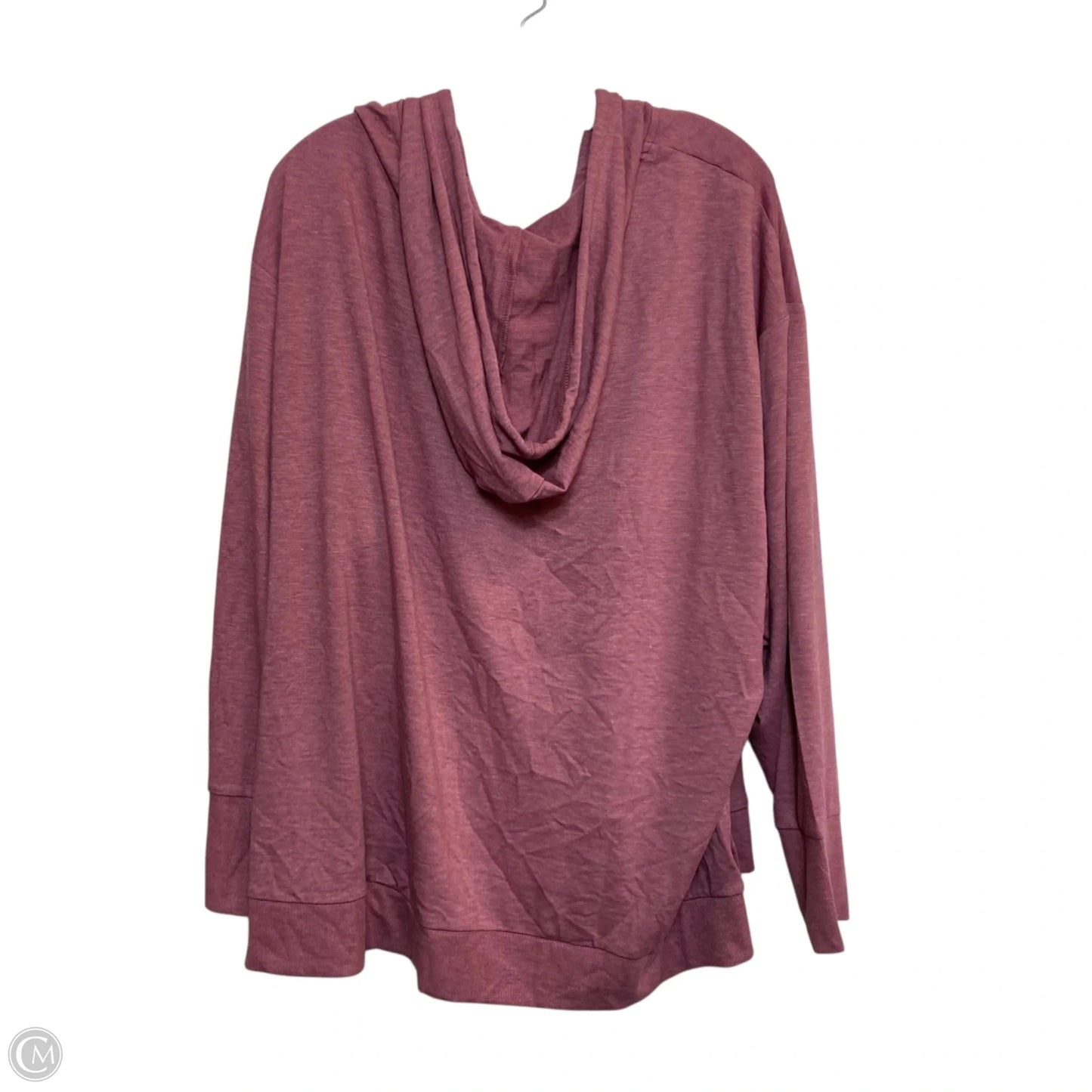 Athletic Top Long Sleeve Hoodie By Rbx In Pink, Size: 3x