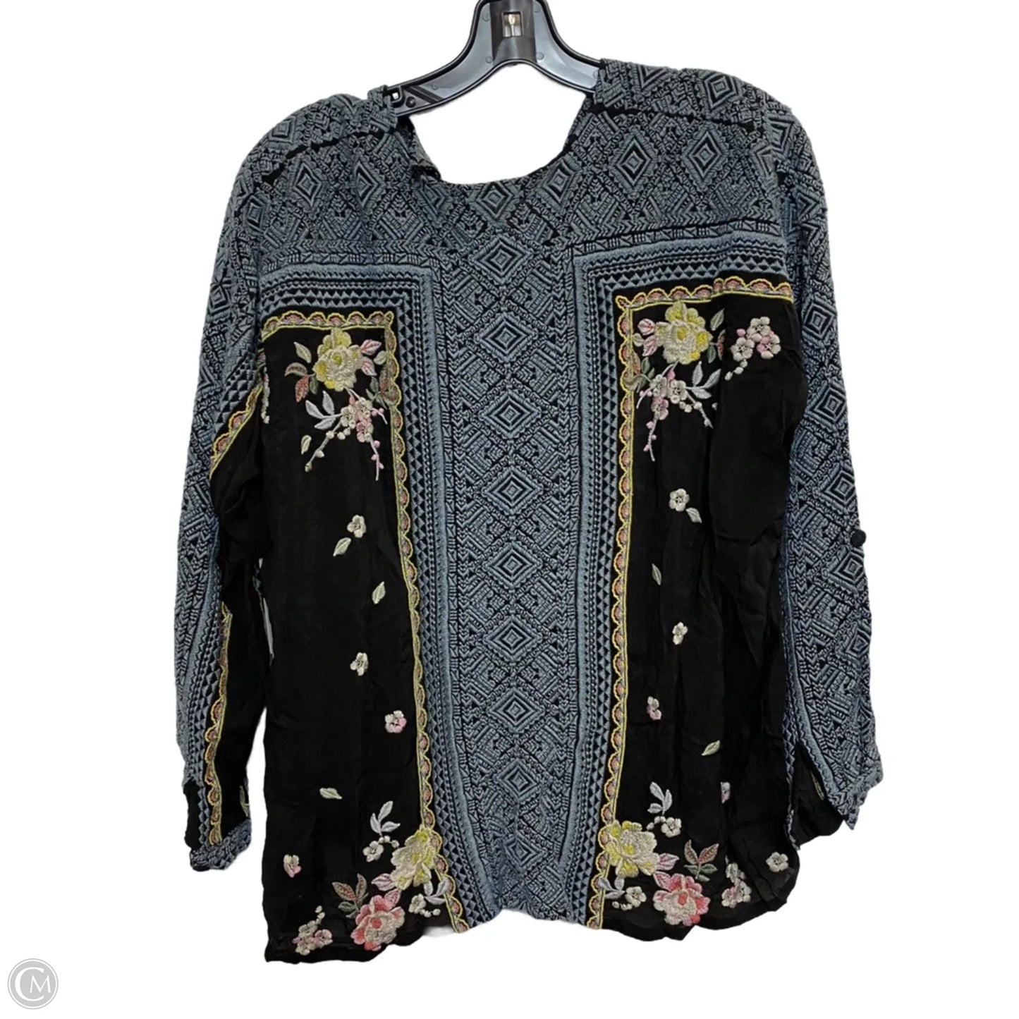 Top Long Sleeve Designer By Johnny Was In Black, Size: Xs