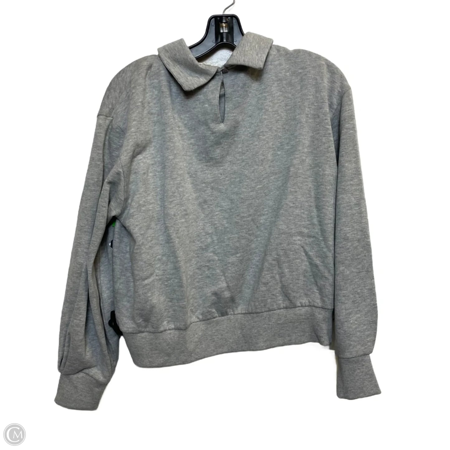 Top Long Sleeve By Melrose And Market In Grey, Size: L