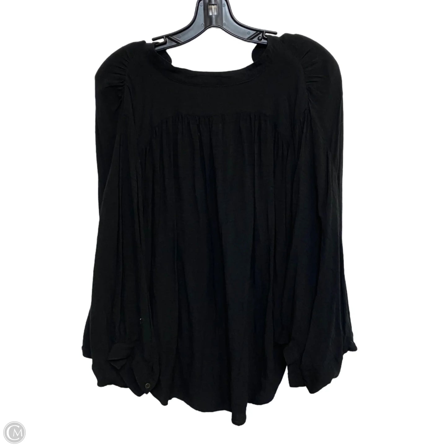 Top Long Sleeve By Maeve In Black, Size: S