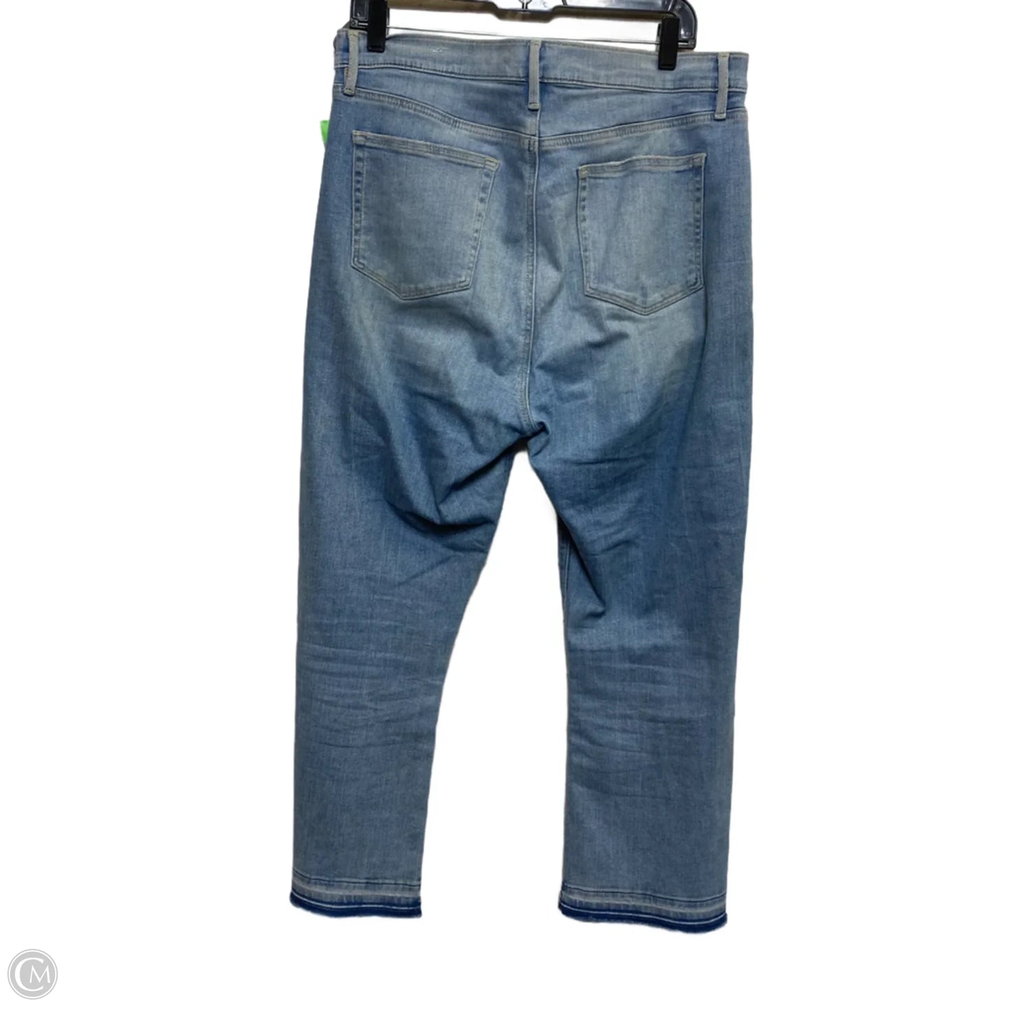 Jeans Straight By Loft In Blue Denim, Size: 14