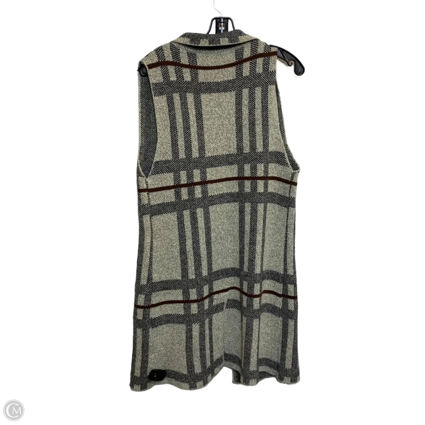 Vest Sweater By Monteau In Grey, Size: M