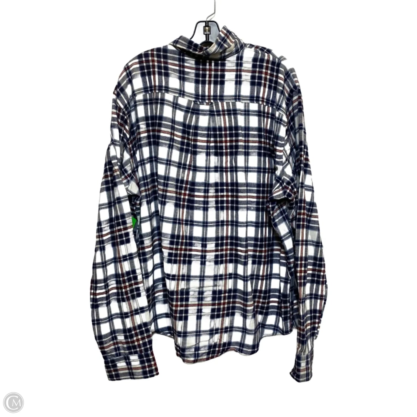 Top Long Sleeve By True Craft In Blue & White, Size: Xxl