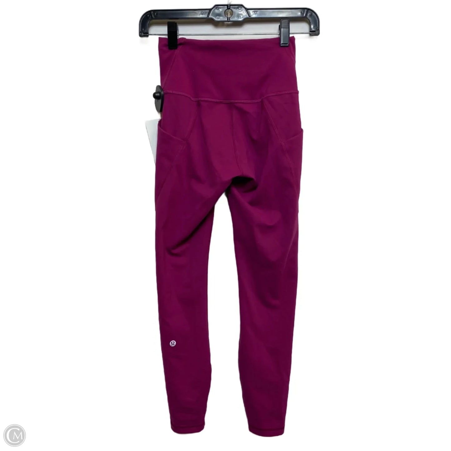 Athletic Leggings Designer By Lululemon In Pink, Size: Xs