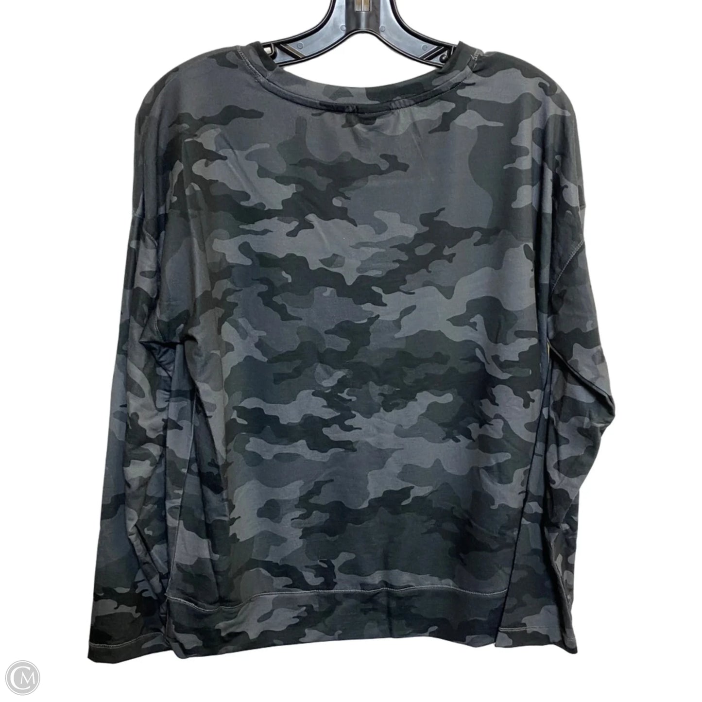 Athletic Top Long Sleeve Crewneck By Avia In Grey, Size: L