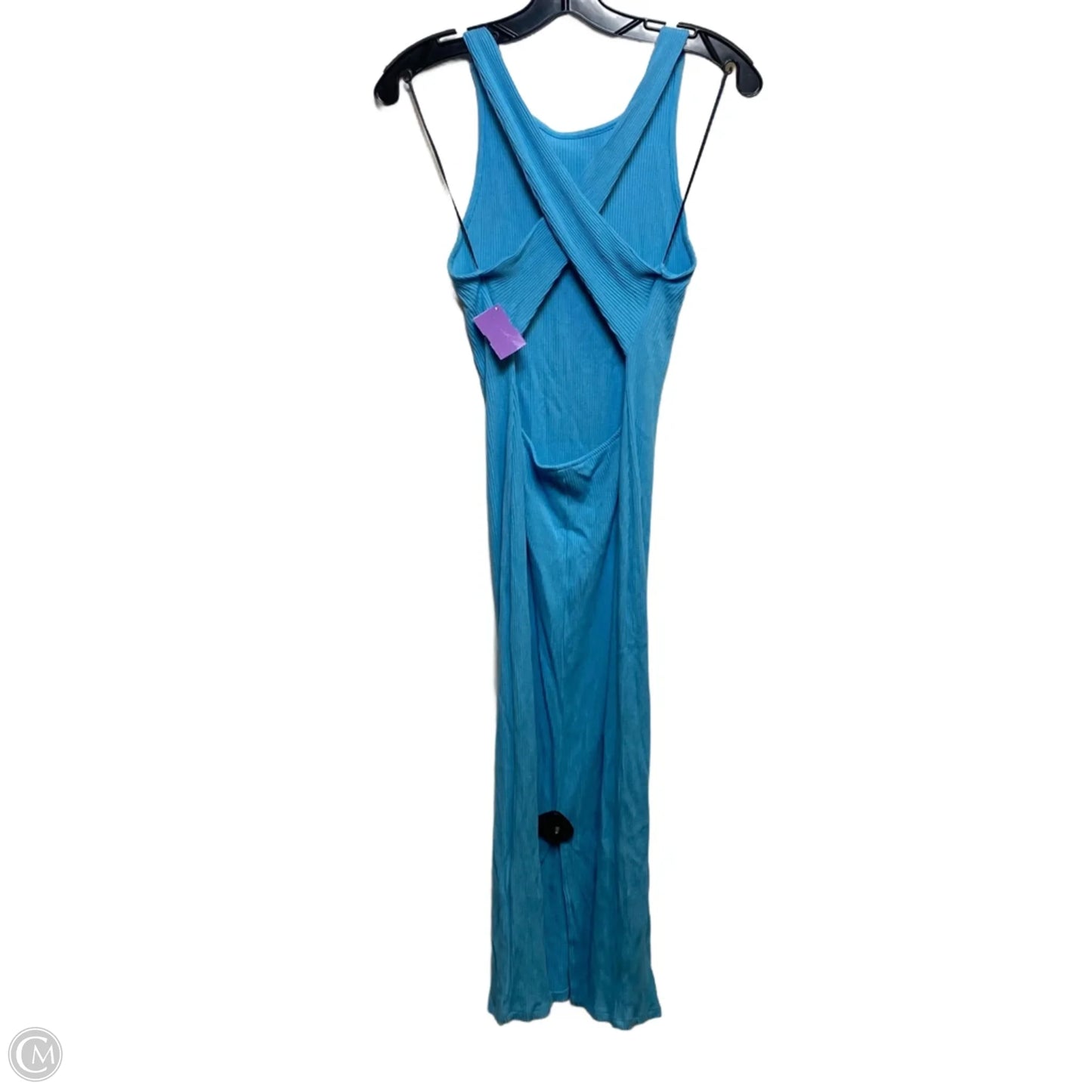 Dress Casual Midi By H&m In Blue, Size: M