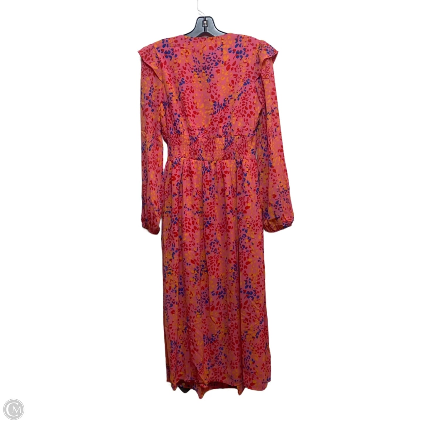 Dress Casual Maxi By Clothes Mentor In Pink & Yellow, Size: S