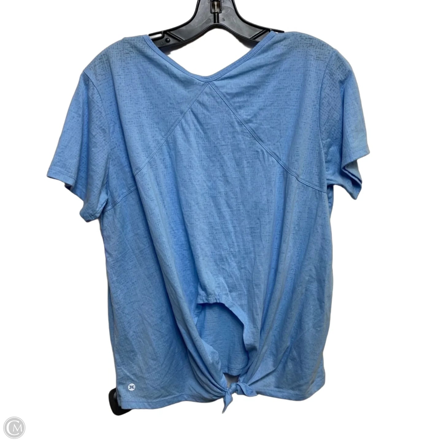Athletic Top Short Sleeve By Rbx In Blue, Size: Xl