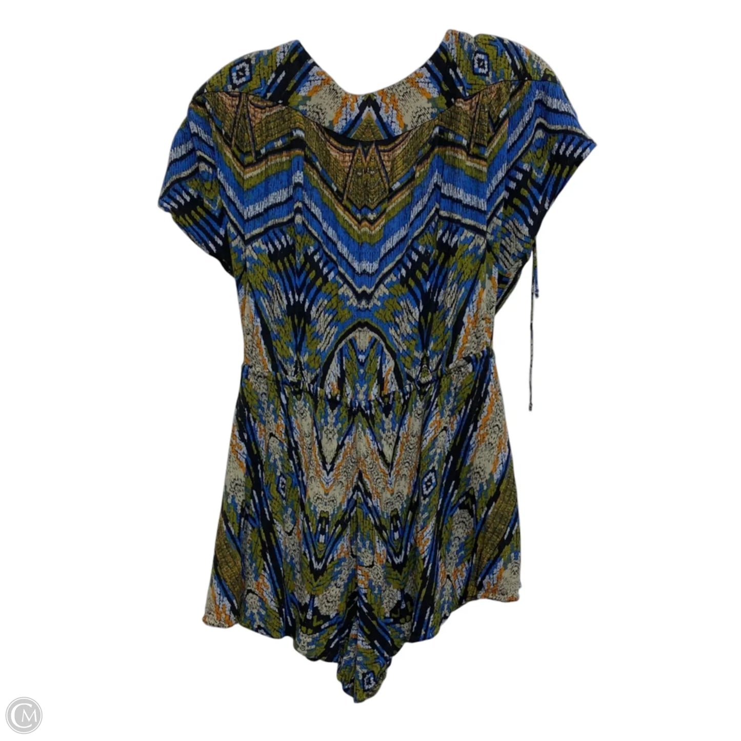 Romper By Free People In Blue & Green, Size: S